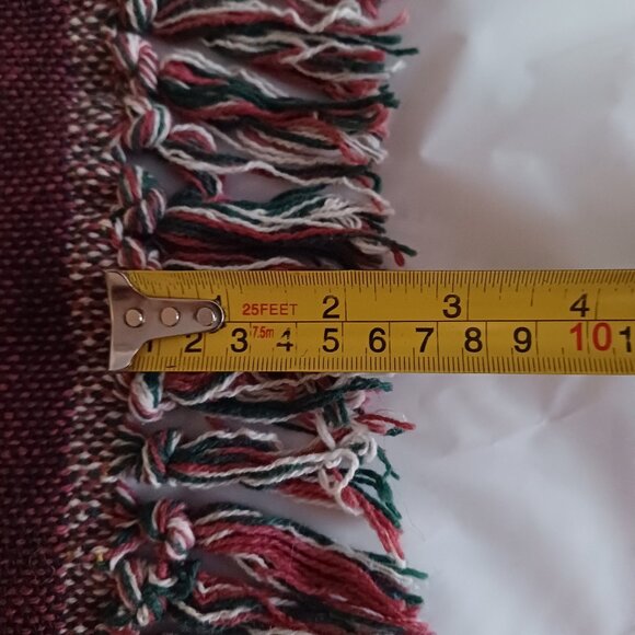 Beautiful Vintage 100% Cotton Throw Blanket Horse Barn and Carriage House Motif - Picture 10 of 11